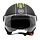 835 vespa helm black stripe