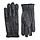 Black unlined leather gloves