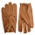 Brown leather driving gloves