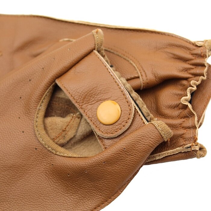 Bruine leren autohandschoenen