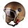 ant jet helmet with external visor | matt bronze