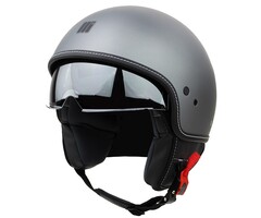 Motocubo beetle jethelm met vizier | mat titanium