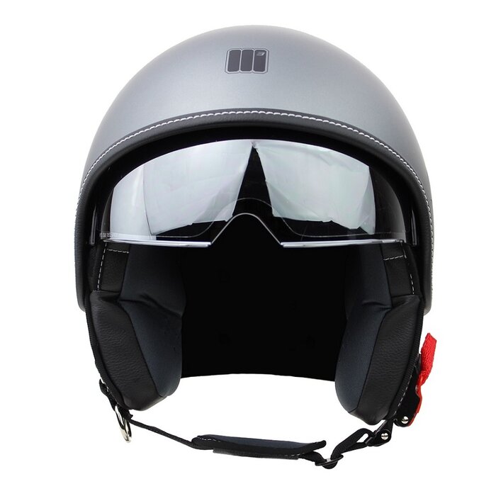 Motocubo beetle jet helmet with visor | matt titanium | ECE 22.05