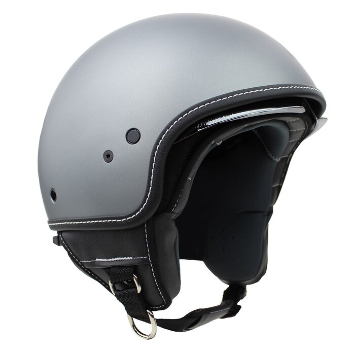 Motocubo beetle jet helmet with visor | matt titanium | ECE 22.05