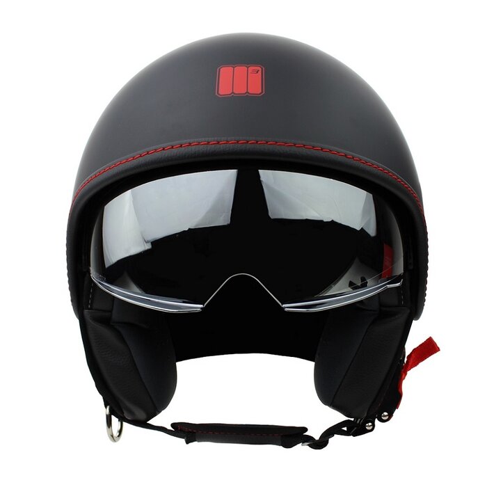 Motocubo beetle jethelm met vizier | mat zwart | ECE 22.05