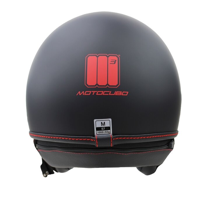 Motocubo beetle jethelm met vizier | mat zwart | ECE 22.05