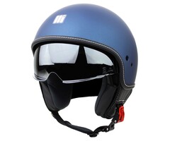 Motocubo beetle jethelm met vizier | mat blauw