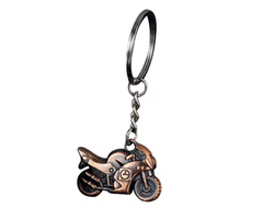 Schlüsselanhänger Kupferne Renn-Motorrad