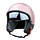 beetle jet helmet with visor | gold pink