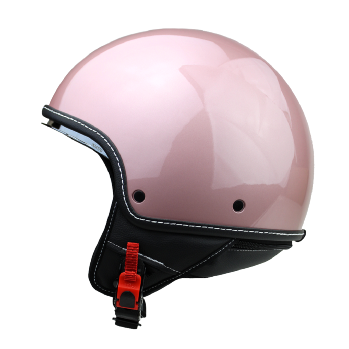 Motocubo Beetle Jethelm mit Visier | gold pink | ECE 22.06