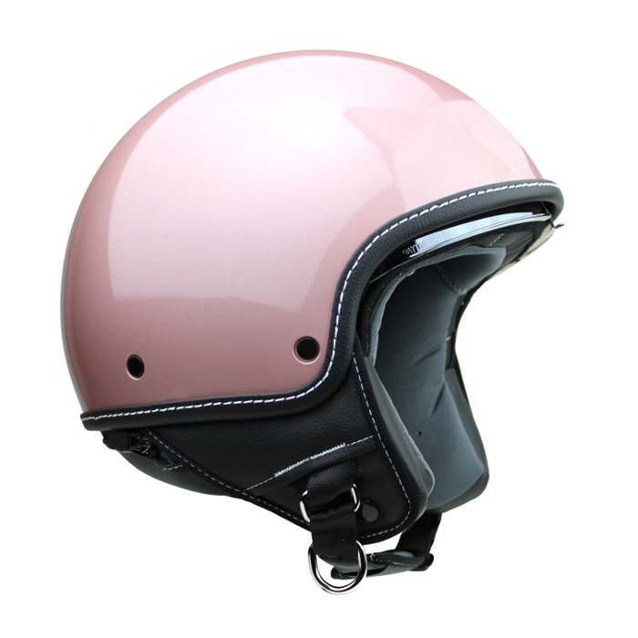 Motocubo beetle jet helmet with visor | gold pink | ECE 22.06