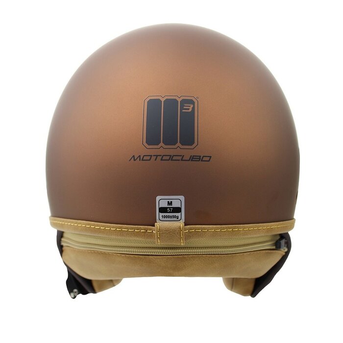 Motocubo beetle jethelm met vizier | mat brons