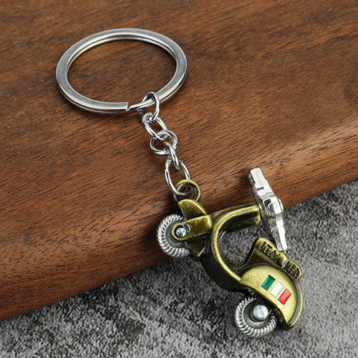 Keychain Italian Golden Scooter