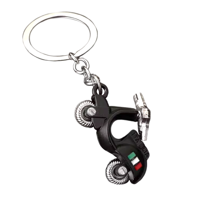 Keychain Italian Scooter Black