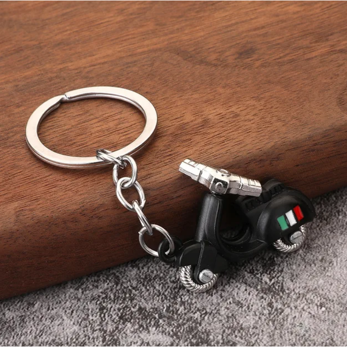Keychain Italian Scooter Black