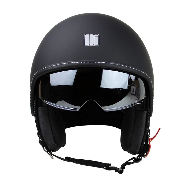 Motocubo beetle jethelm met vizier | mat zwart