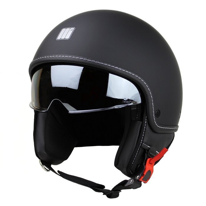Motocubo beetle jet helmet with visor | matt black