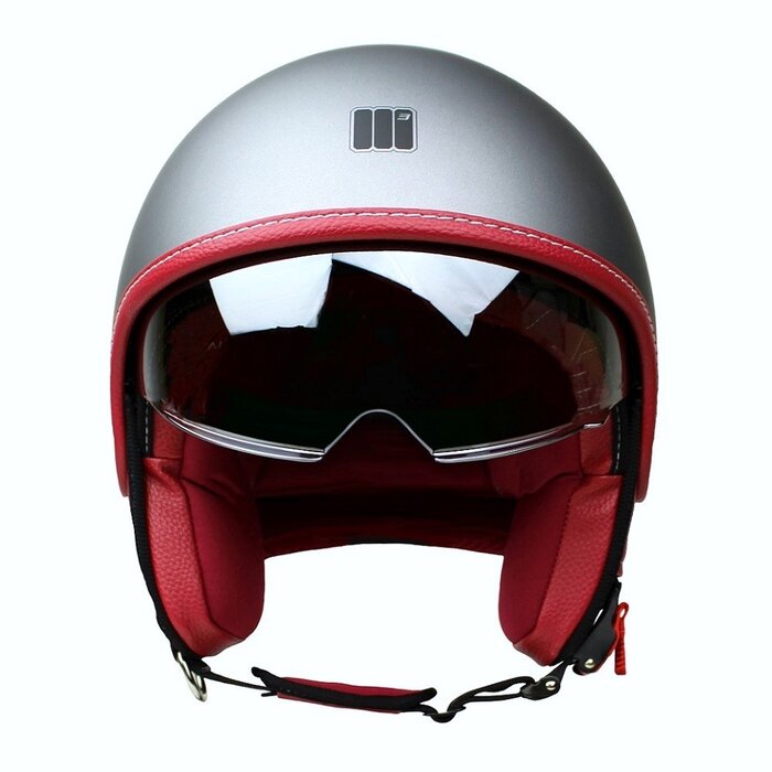 Motocubo beetle jethelm met vizier | mat titanium | ECE 22.06