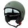 beetle jet helmet with visor | matt green | ECE 22.06