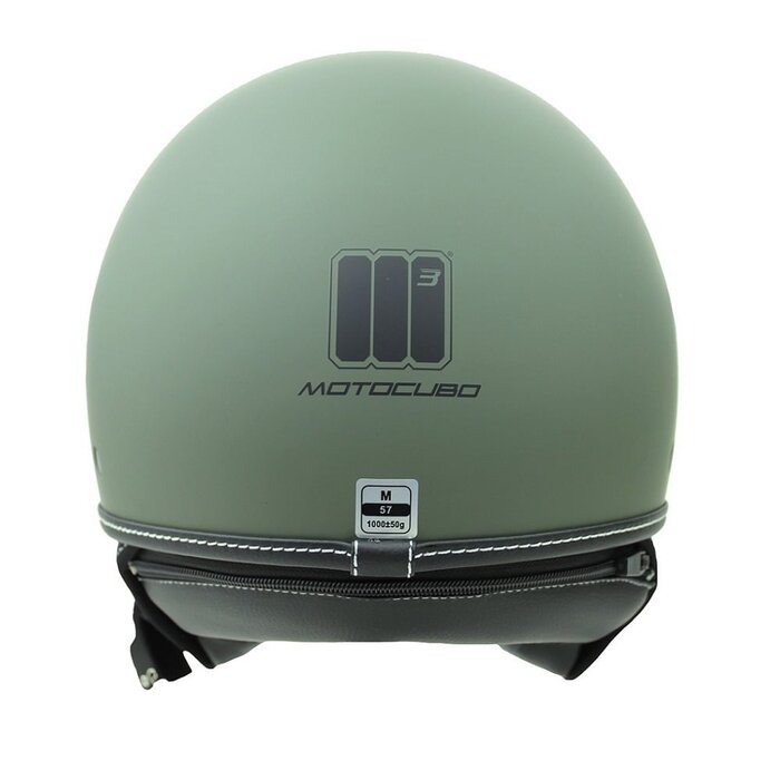 Motocubo beetle jet helmet with visor | matt green | ECE 22.06