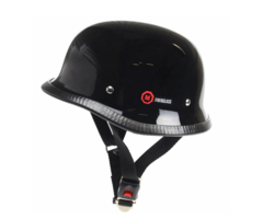 Redbike RK-300 Chopper Helm Glanzschwarz
