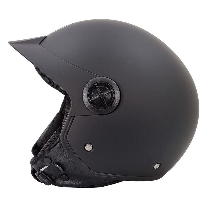 BHR 833 peak jethelm mat zwart | outlet