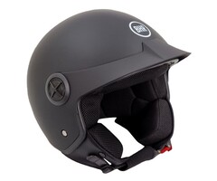 BHR 833 peak open face helmet matt black | outlet