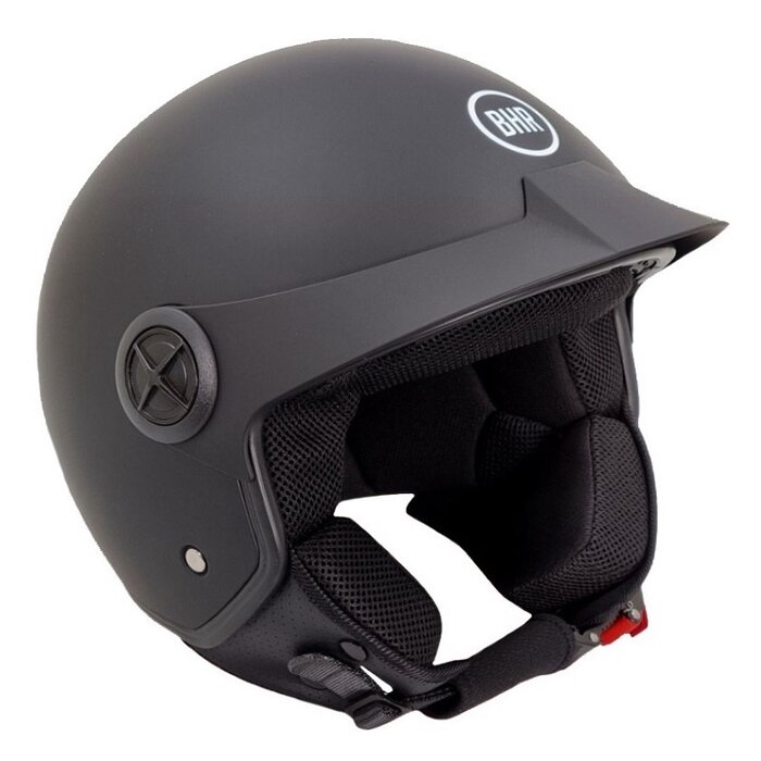 BHR 833 Peak Jethelm matt schwarz | Große L | outlet