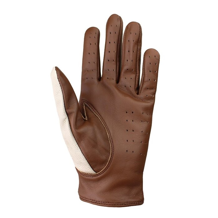 Driving leather gloves coffee