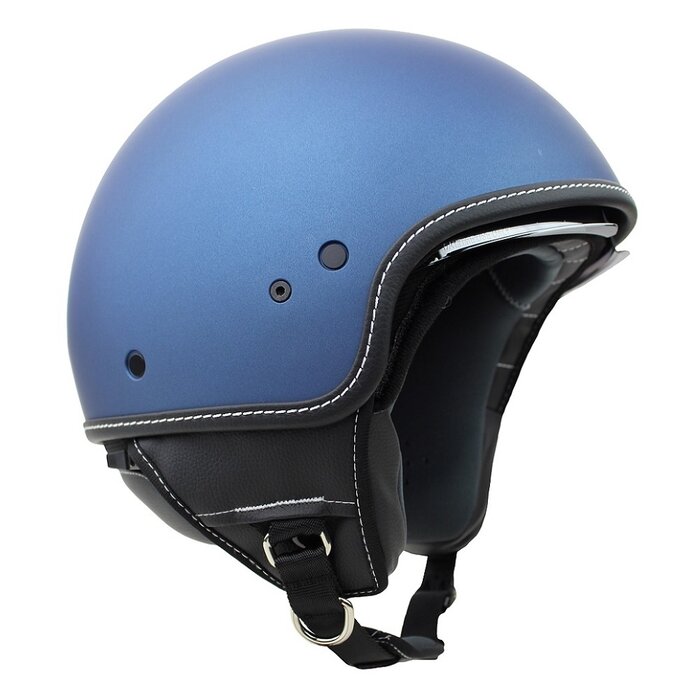 Motocubo Beetle Jethelm mit Visier | matt blau | ECE 22.06