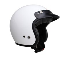 Motorradhelm Jet Doppelvisier Motocubo Top Cube Matt Schwarz Braun Leder P50332