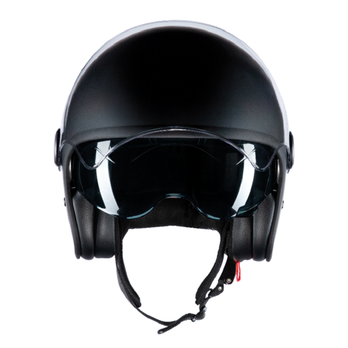 Redbike RB-860 Klassischer Jethelm mattschwarz | ECE 22.06