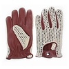 Swift Vintage Crochet-Leder Autofahrer handschuhe nappa braun