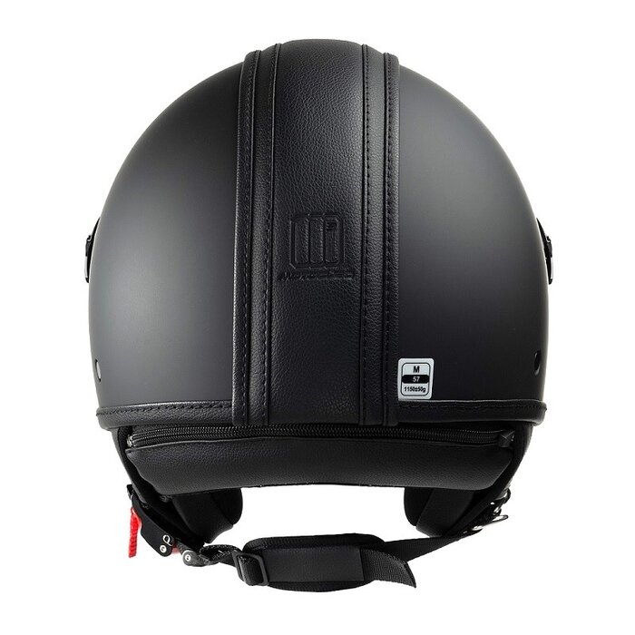 Motocubo Top ant Jethelm mit Visier | mattschwarz | ECE 22.06