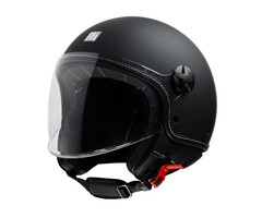 Motocubo Beetle Evo Jethelm | mattschwarz