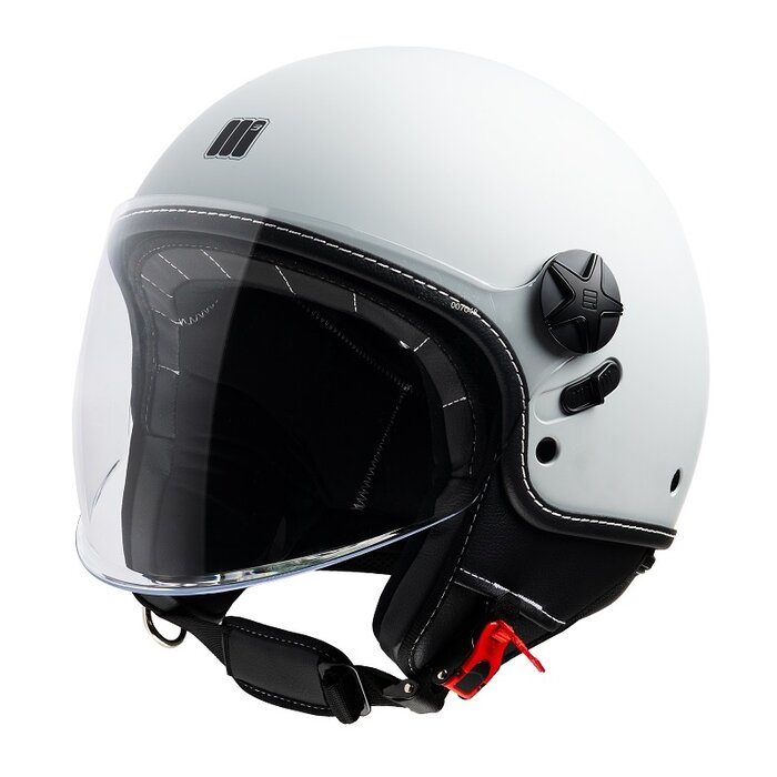 Motocubo beetle evo jethelm met vizier | wit | ECE 22.06