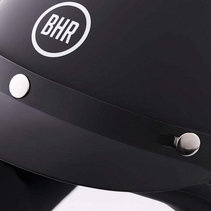 BHR 839 Retro Jethelm matt schwarz | ECE 22.06