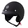 839 retro open face helmet matt black | ECE 22.06
