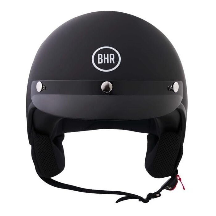 BHR 839 retro jethelm mat zwart | ECE 22.06