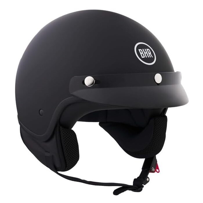 BHR 839 Retro Jethelm matt schwarz | ECE 22.06