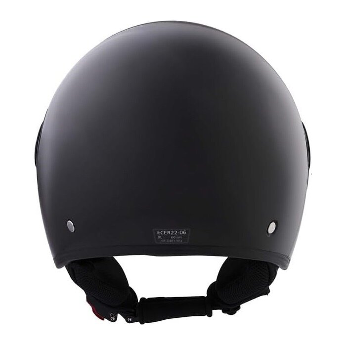 BHR 840 dual shield vespa helm glans zwart | ECE 22.06