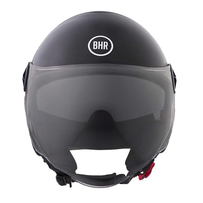 BHR 840 dual shield vespa helm glans zwart