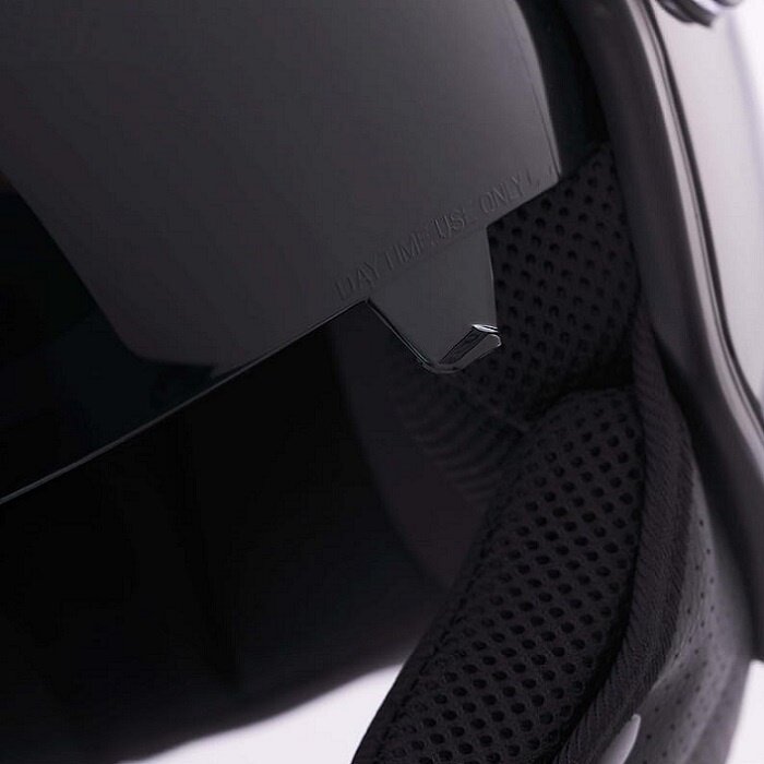 BHR 840 dual shield vespa helm glans zwart | ECE 22.06