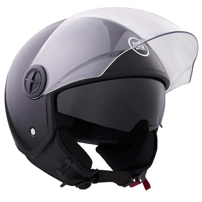 BHR 840 Dual Shield Vespa Helm Schwarz glänzend