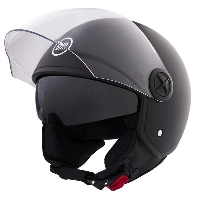 BHR 840 dual shield vespa helmet matt black