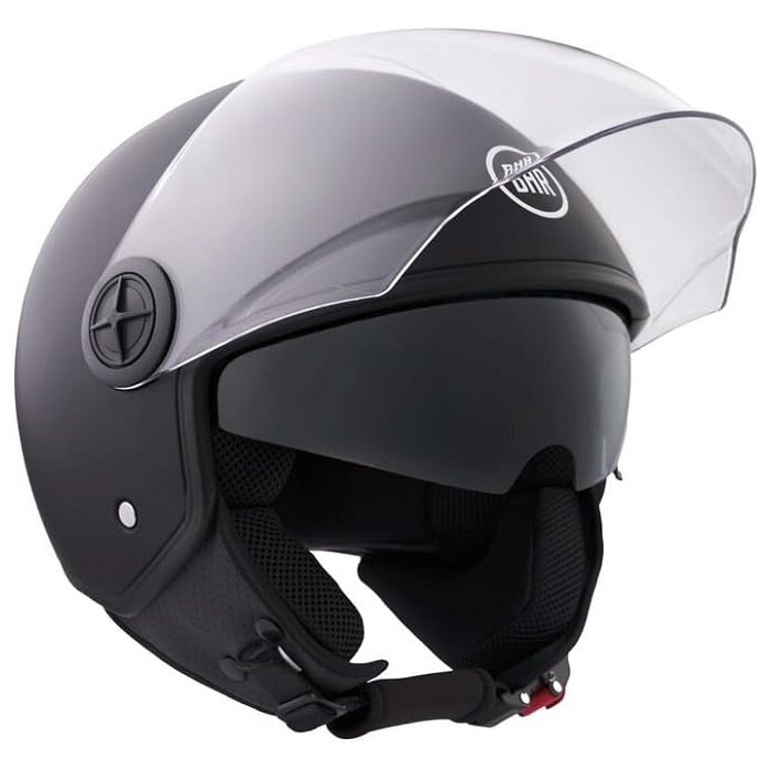 BHR 840 dual shield vespa helmet matt black | ECE 22.06