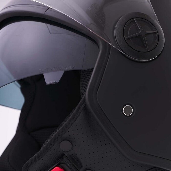 BHR 840 dual shield vespa helmet matt black | ECE 22.06