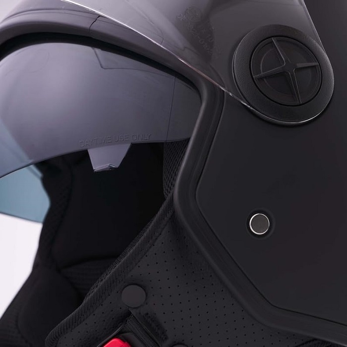 BHR 840 dual shield vespa helmet matt black
