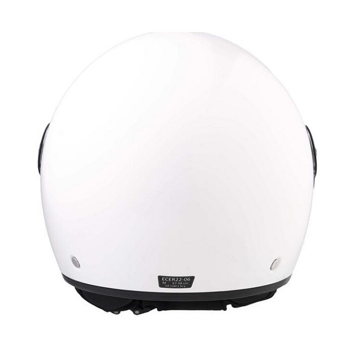 BHR 840 dual shield vespa helm glans wit
