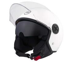 BHR 840 dual shield vespa helm glans wit